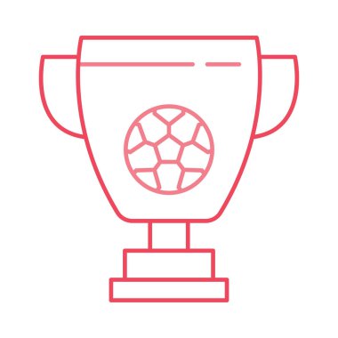 Trophy futbol gol vektör çizim 