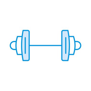 Dumbbell spor salonu fitness vektör çizim  