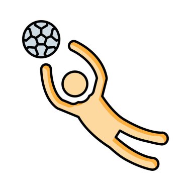 Hedef Kaleci futbol futbol vektör çizim 