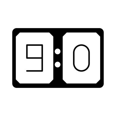 Çetele ekran maç vektör çizim 