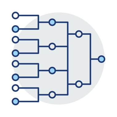 hiyerarşi sıra diyagramı vektör çizim 