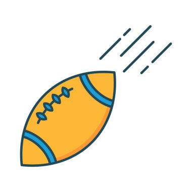 rugby topu spor vektör çizim 