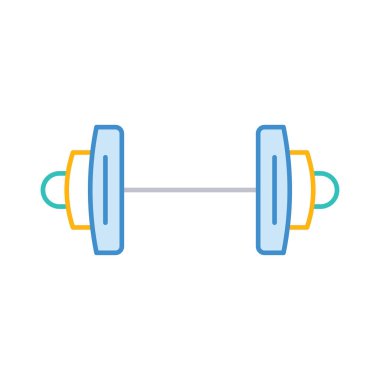 Dumbbell spor salonu fitness vektör çizim  