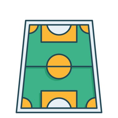 Saha zemin Stadyumu vektör çizim 