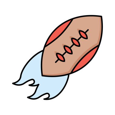 Rugby atmak spor vektör çizim 