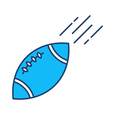 rugby topu spor vektör çizim  
