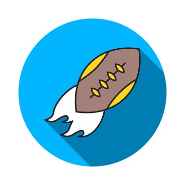 Rugby atmak spor vektör çizim 