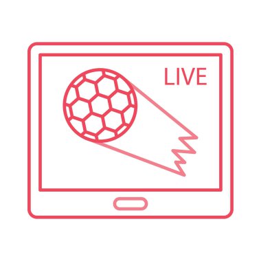 canlı maç futbol vektör çizim 