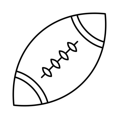 rugby topu spor vektör çizim  