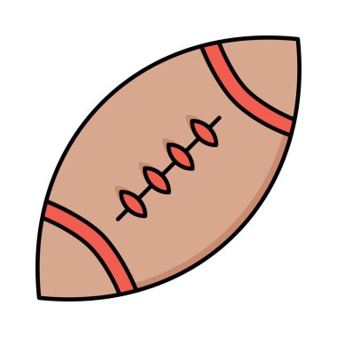 rugby topu spor vektör çizim 