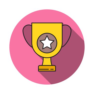 Kupa Ödülü kazanan vektör çizim 