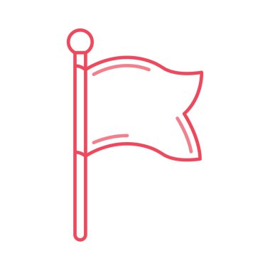 bayrak sallayarak başarı vektör çizim 