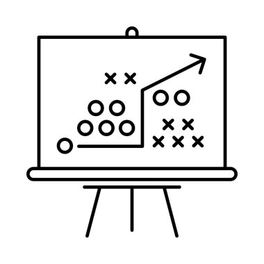 Strateji planlama taktiği vektör çizim 