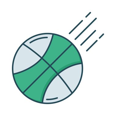 topu atmak spor vektör çizim 