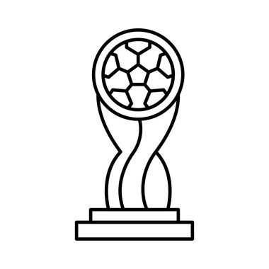 Kupa Ödülü futbol vektör çizim  