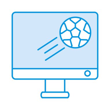 Futbol Maç ekran vektör çizim 