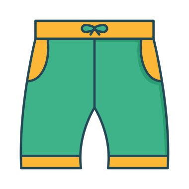iç çamaşırı şort bez vektör çizim 