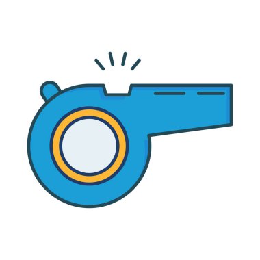 Hakem düdük çan vektör çizim 