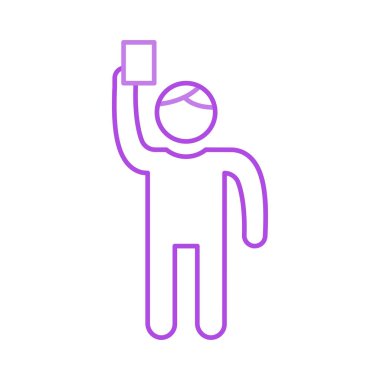 Hakem hakem futbol vektör çizim  