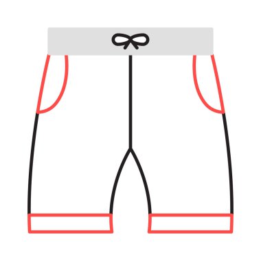 iç çamaşırı şort bez vektör çizim 