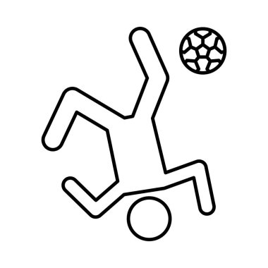 oyuncu futbol futbol vektör çizim 