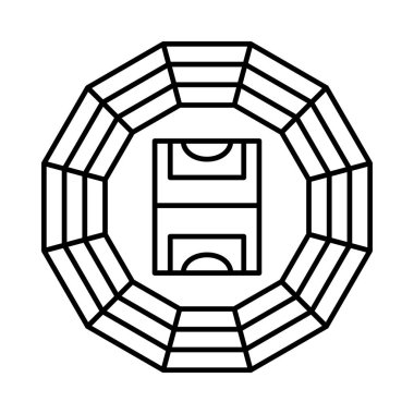 Stadyumu arena zemin vektör çizim 