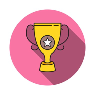 Şampiyon başarı kazanan vektör çizim 