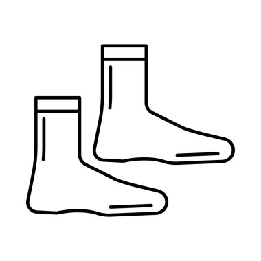 çorap spor giyim vektör çizim 