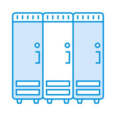 soyunma güvenli güvenlik kutusu vektör çizim 