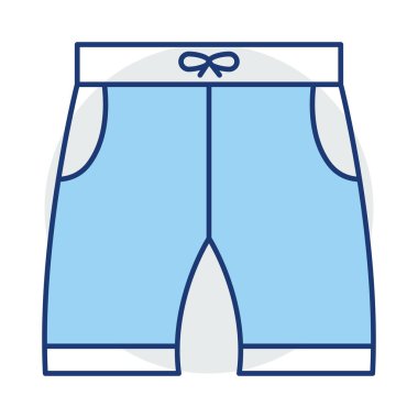 iç çamaşırı şort bez vektör çizim 