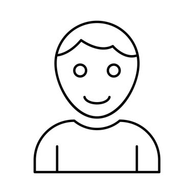 Futbol hakem avatar, vektör çizim  