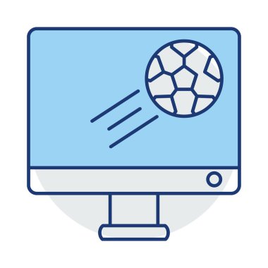 Futbol Maç ekran vektör çizim 