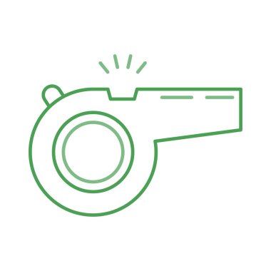 Hakem düdük çan vektör çizim 