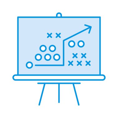 Strateji planlama taktiği vektör çizim 