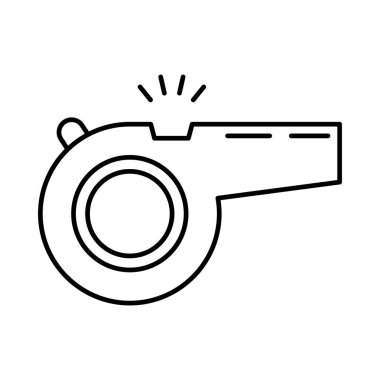 Hakem düdük çan vektör çizim 