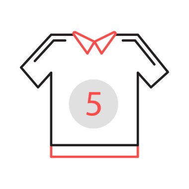 Jersey gömlek kumaş vektör çizim 