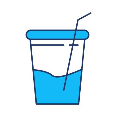 İçecek suyu tozu vektör çizim 