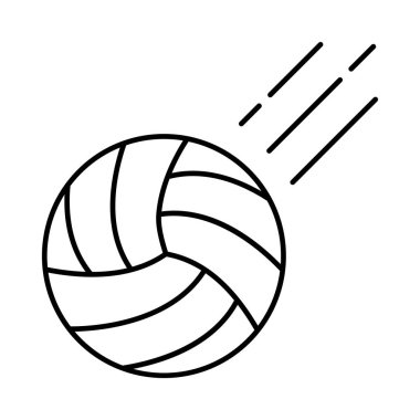 Voleybol atmak spor vektör çizim 