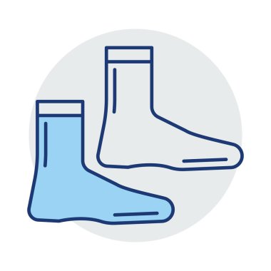 çorap spor giyim vektör çizim 