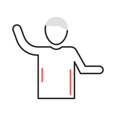 Hakem Futbol Spor vektör çizim 