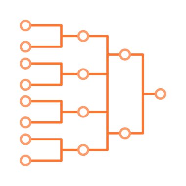 hiyerarşi sıra diyagramı vektör çizim 
