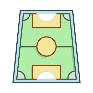 Saha zemin Stadyumu vektör çizim 