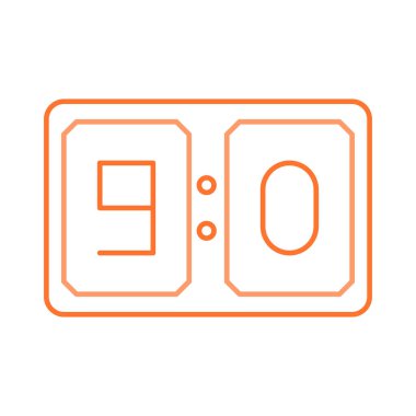 Çetele ekran maç vektör çizim 