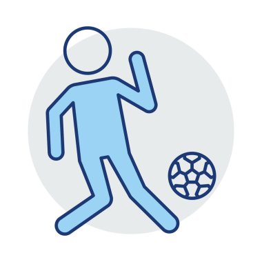 oyuncu Futbol Maç vektör çizim 