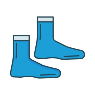 çorap spor giyim vektör çizim 