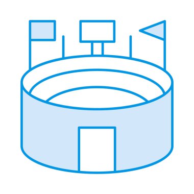 Stadyumu arena zemin vektör çizim 