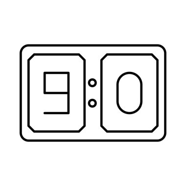 Çetele ekran maç vektör çizim 