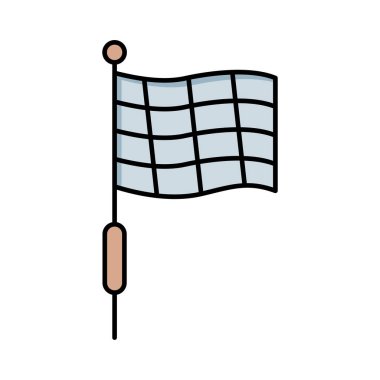 bayrak sallayarak vektör çizim spor 