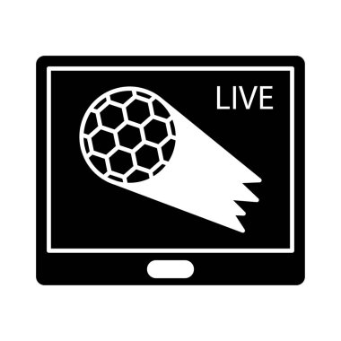 canlı maç futbol vektör çizim 