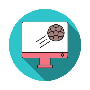 Futbol Maç ekran vektör çizim 